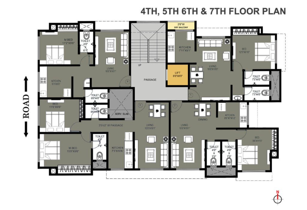 yogayog-bhavan-fourth-floor-plan